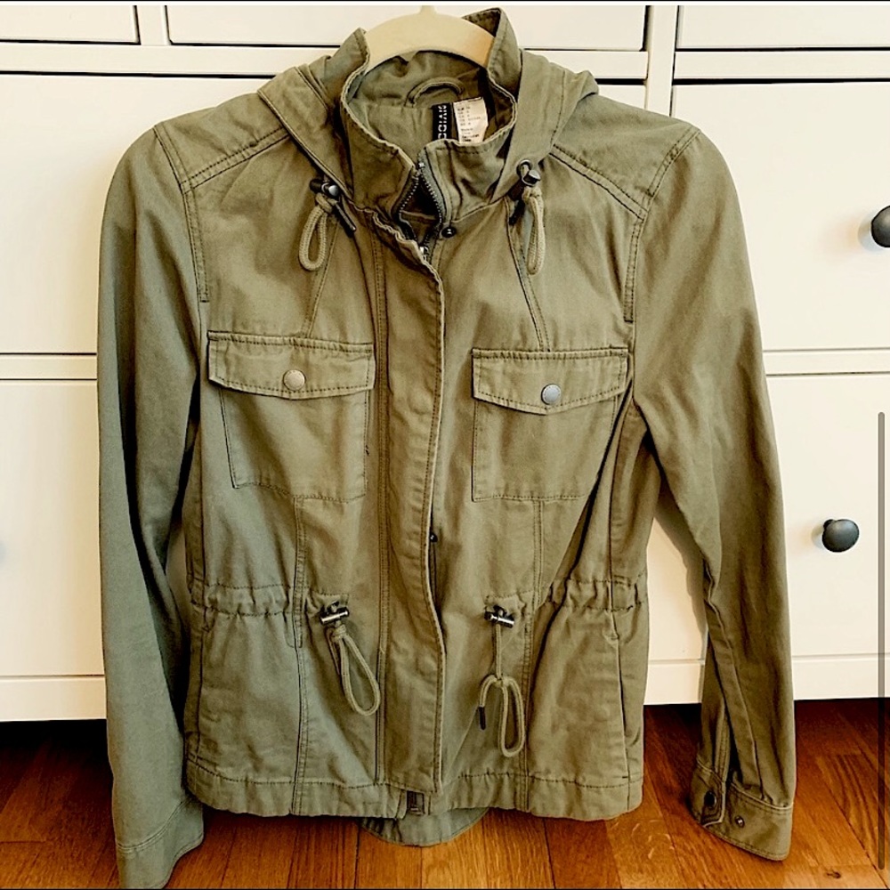 solid green jacket